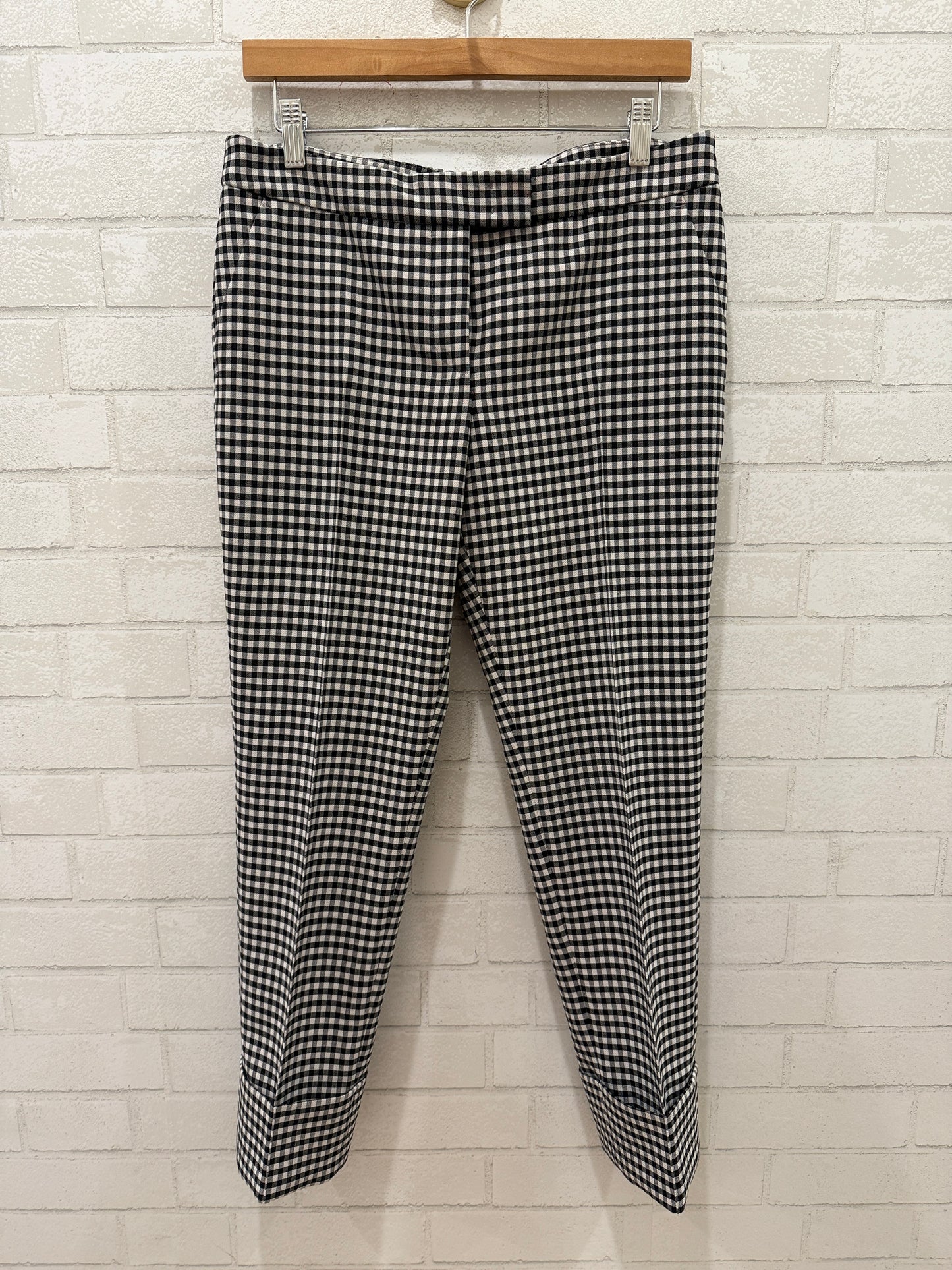 AKRIS PUNTO Houdstooth Cropped Pants/ US8-M