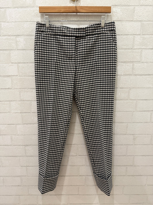AKRIS PUNTO Houdstooth Cropped Pants/ US8-M
