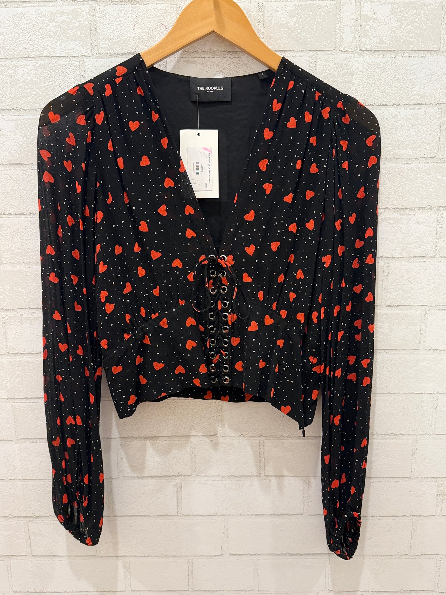 THE KOOPLES LS Heart   Blouse/ S