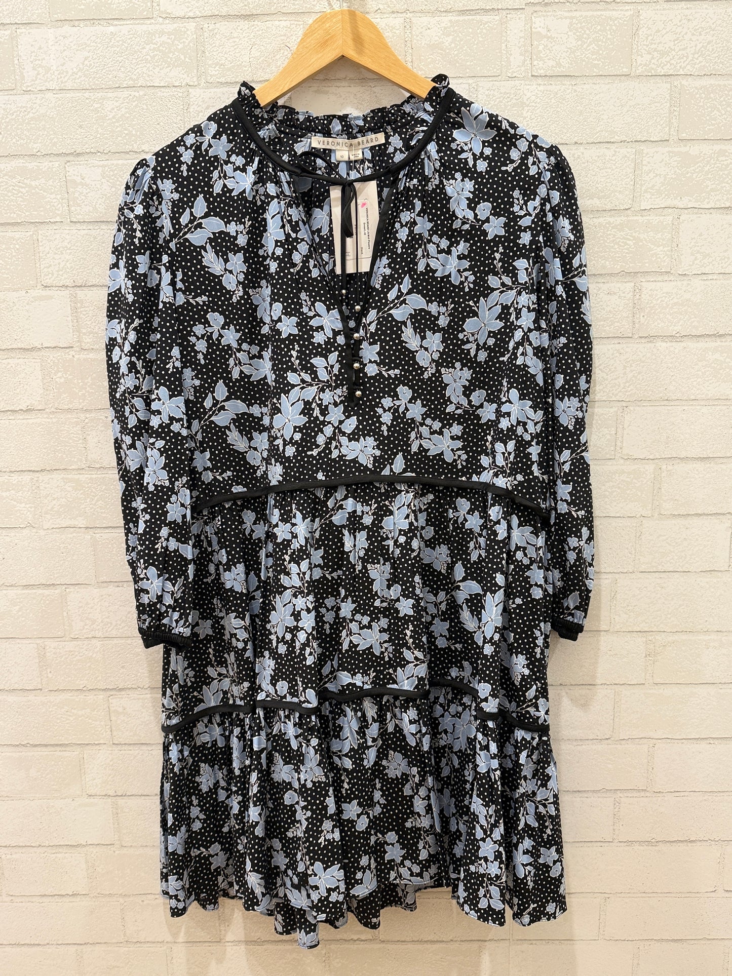 VERONICA BEARD LS Midi Flowers Dress/L-42