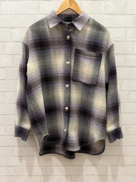 MAJE Tartan Shirt/ US S-EU36