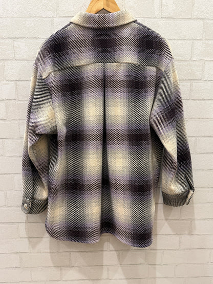 MAJE Tartan Shirt/ US S-EU36