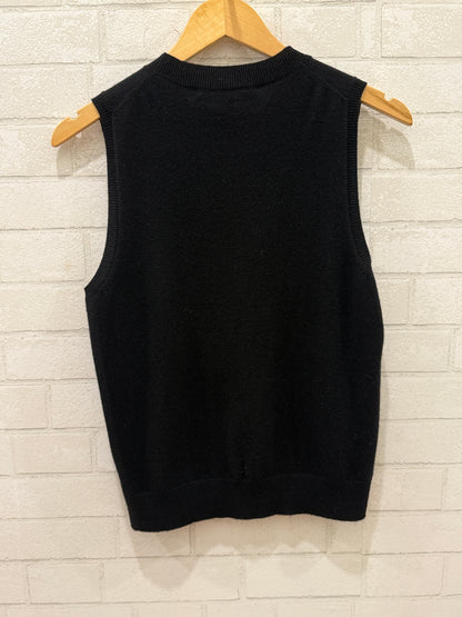 SKULL CASHMERE Tank Top With Skull&Crossbones/ US M-EU38
