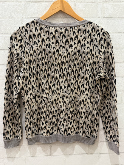 DVF Wool Cheetah Sweater/S
