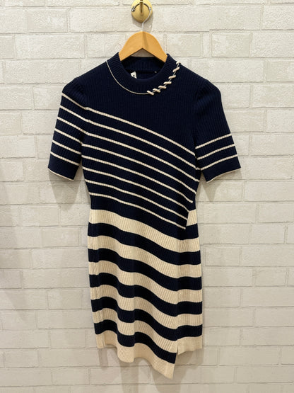 SIMKHAI NWT SS Stripe Knitted Midi Dress/S