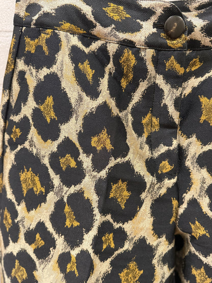 SEZANE Shiny Leopard Print  Pants / M-EU40