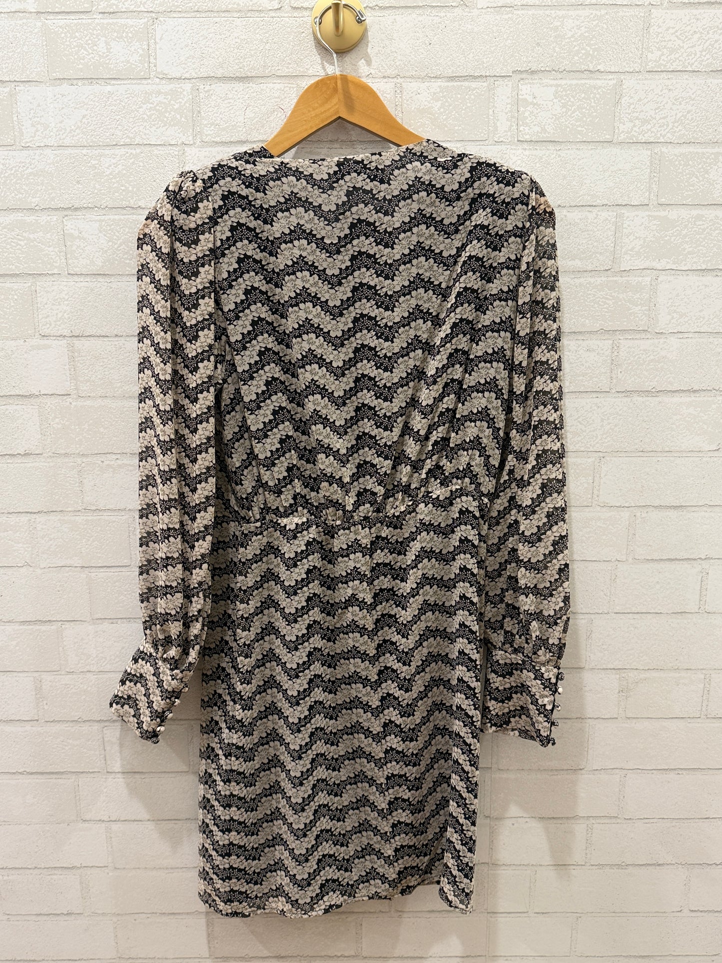 THÉ KOOPLES NWT LS VNeck Wrap Midi Dress/M