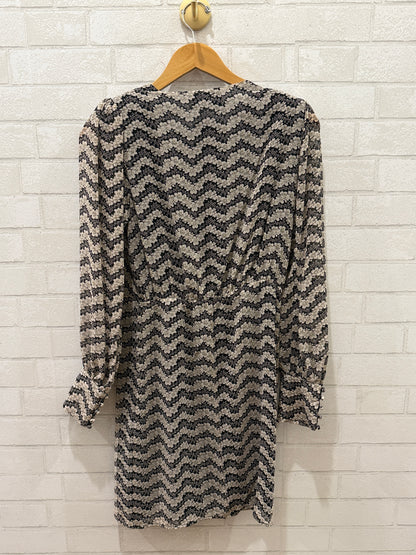 THÉ KOOPLES NWT LS VNeck Wrap Midi Dress/M