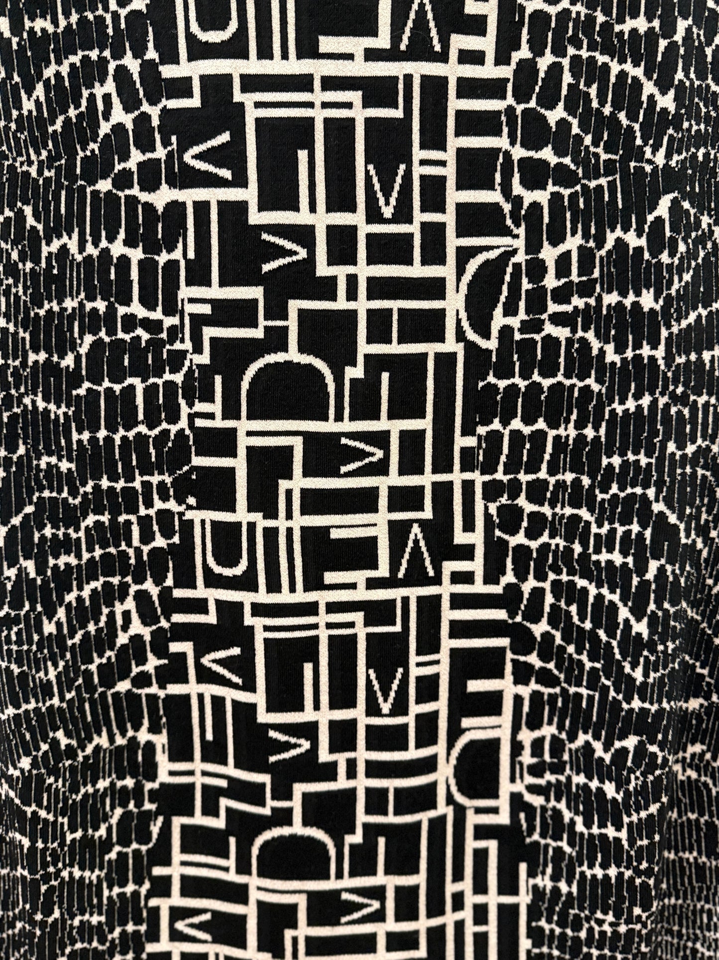 DVF  Sleeveless Knitted Graphic Printed Mini Dress/S