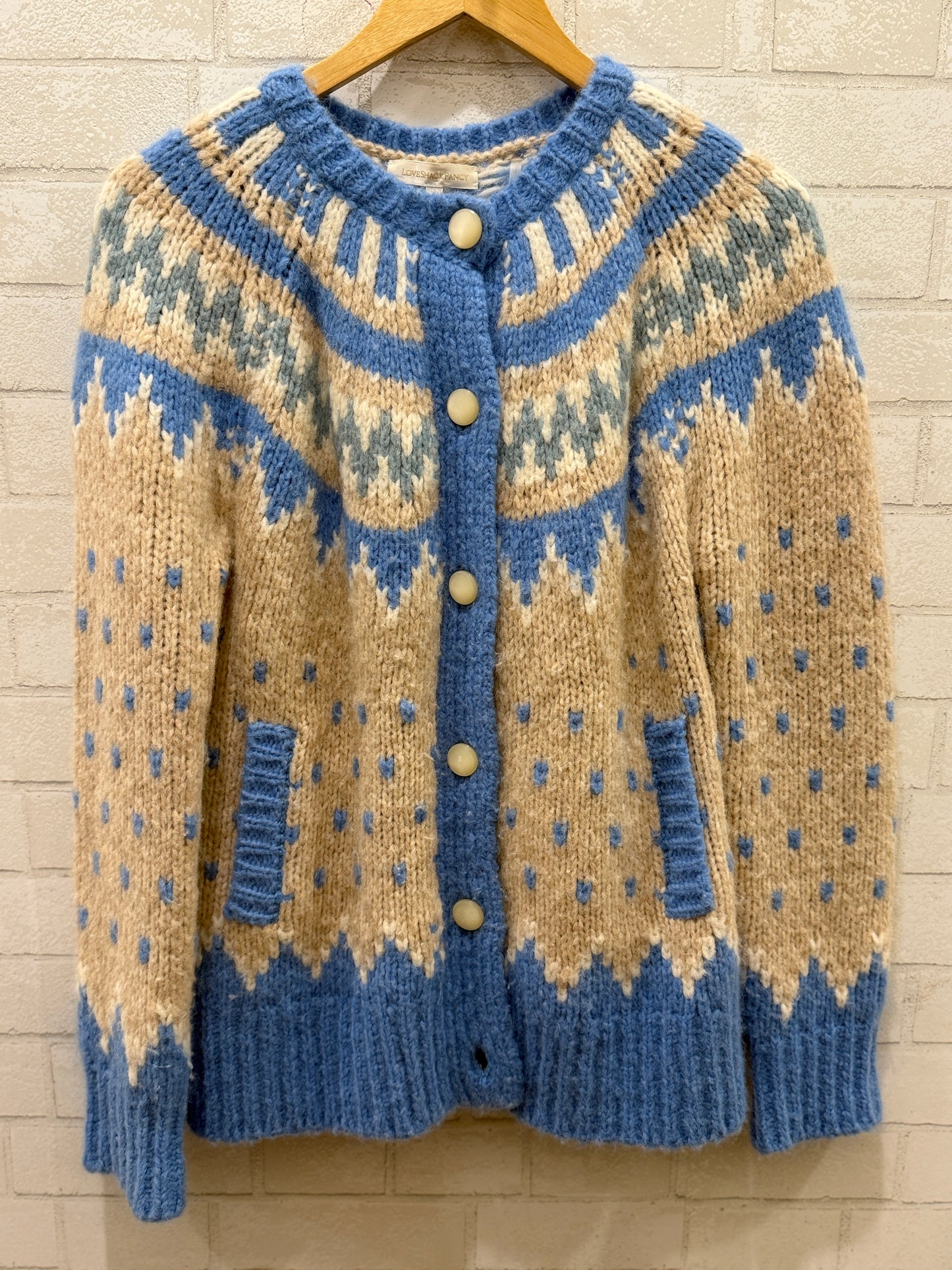 LOVE SHACK FANCY Alpace LS Cardigan/S