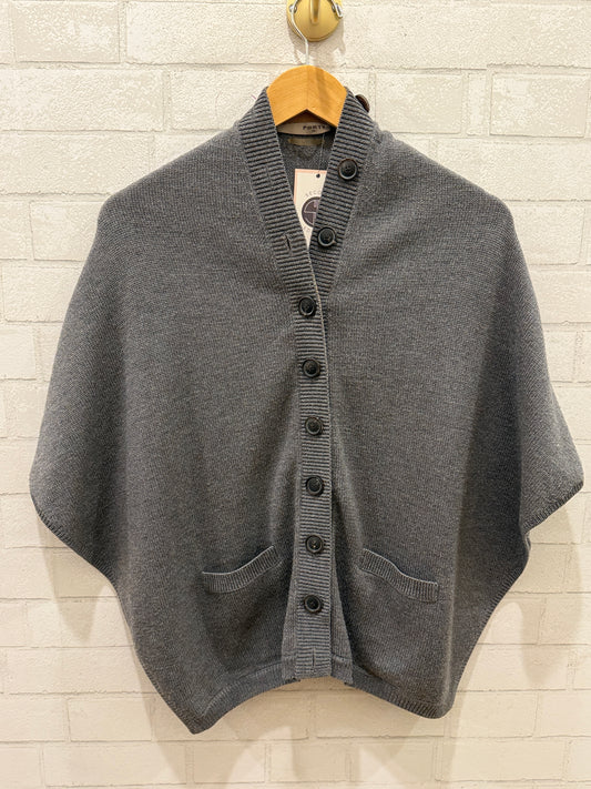 PORTS Buttoned Wool Cape / OS