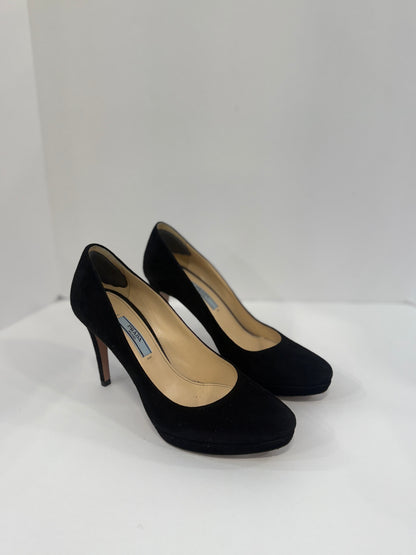 PRADA Platform Suede Pumps / US6-EU36.5