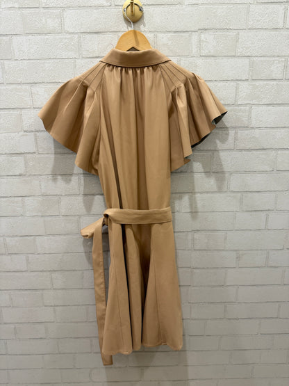 ALICE + OLIVIA Faux Leather Belted Dress SS / S-US6