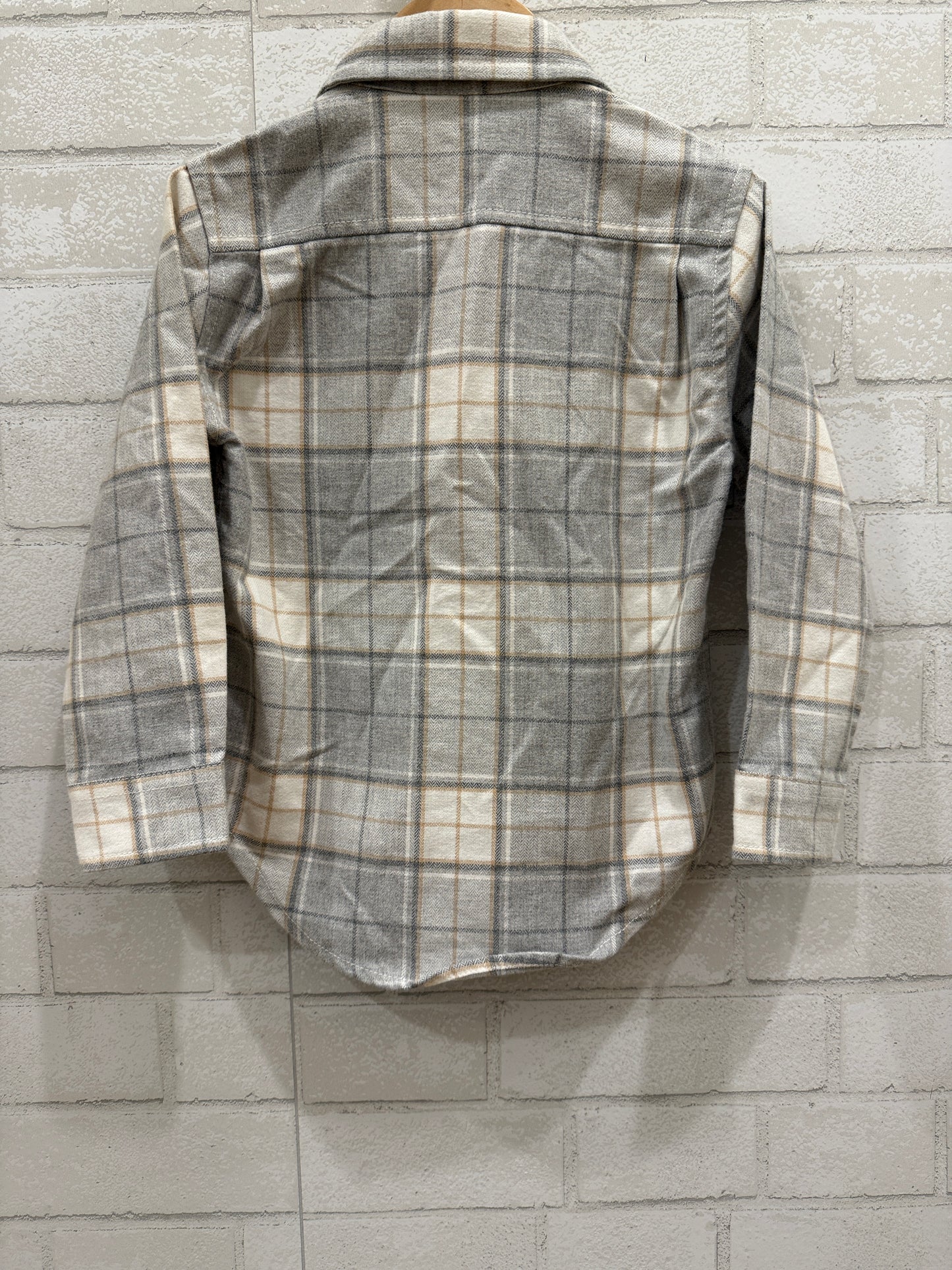 HOPE & HENRY Tartan Dress Shirt/ 5Y