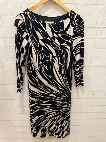 EMILIO PUCCI Geometric Printed LS Midi Dress/S-36