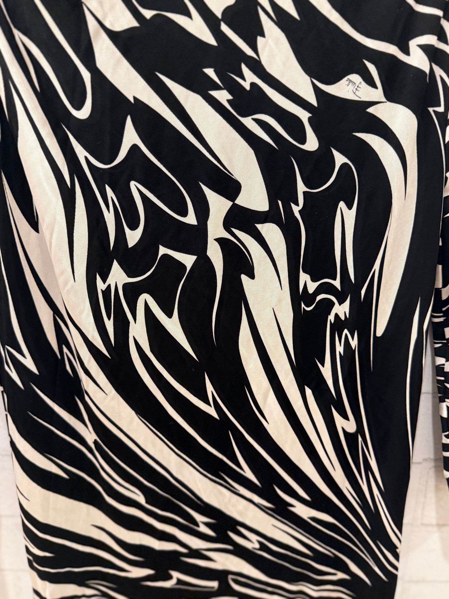 EMILIO PUCCI Geometric Printed LS Midi Dress/S-36