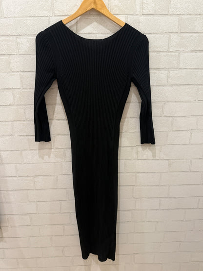 MAJE 3/4 Sleeves Midi Dress With Zip in the Back/S-36