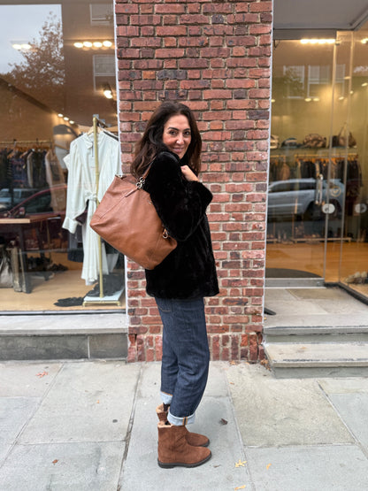 COACH Pebble Leather Shoulder Handbag / OS