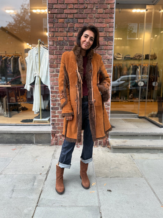 REDI Brown Sherling Coat / M-EU40