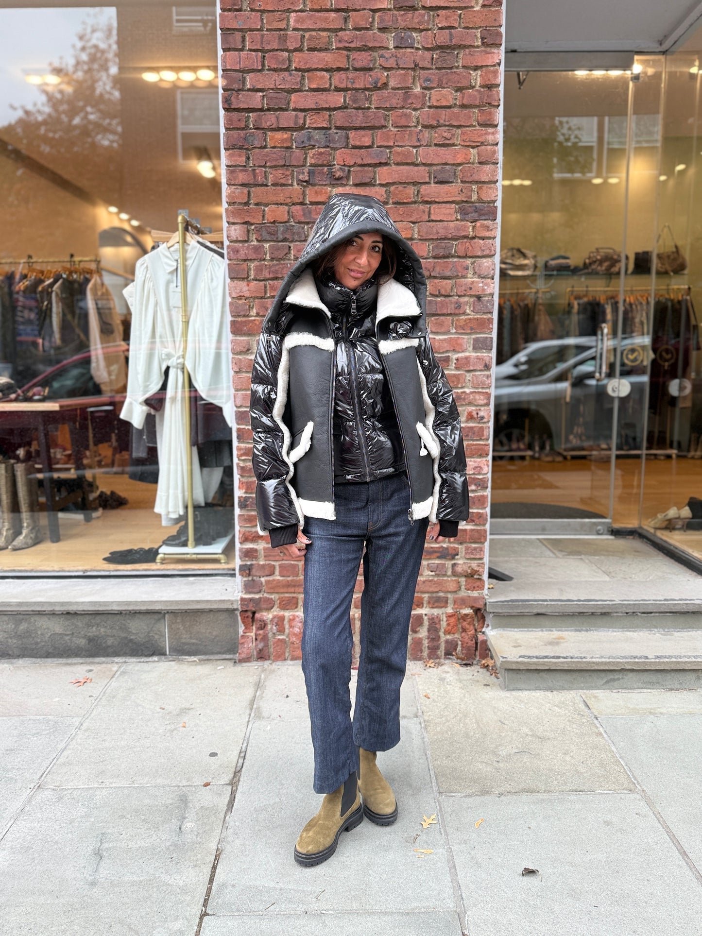 PAJAR  Danique Luxury 3in1 Mixed Sherling Down Puffer/XS