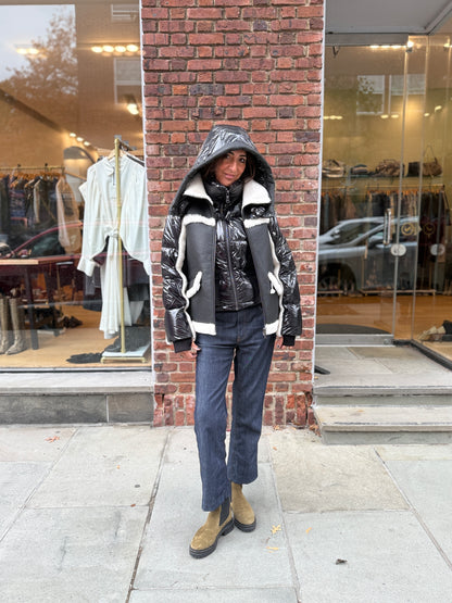 PAJAR  Danique Luxury 3in1 Mixed Sherling Down Puffer/XS