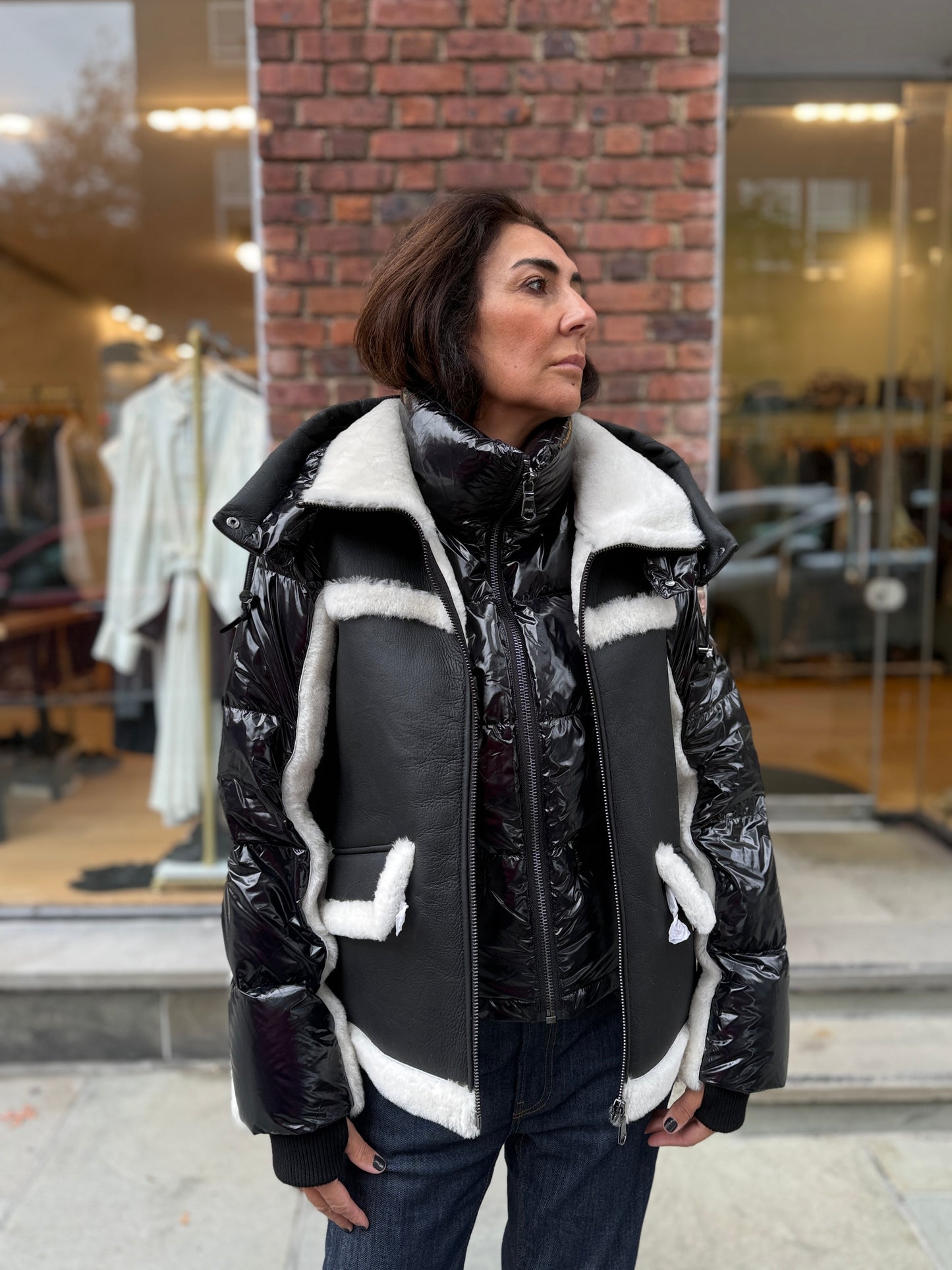 PAJAR  Danique Luxury 3in1 Mixed Sherling Down Puffer/XS