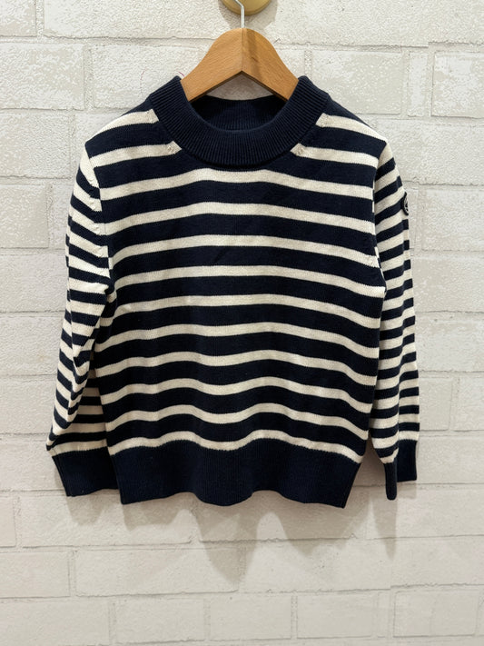 PETIT BATEAU Boys Stripy Sweater / 6Y