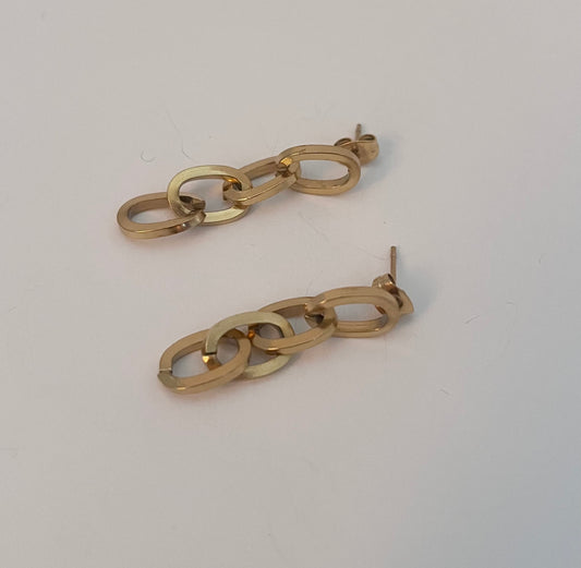 NO BRAND Gold-toned Chain Link Earrings
