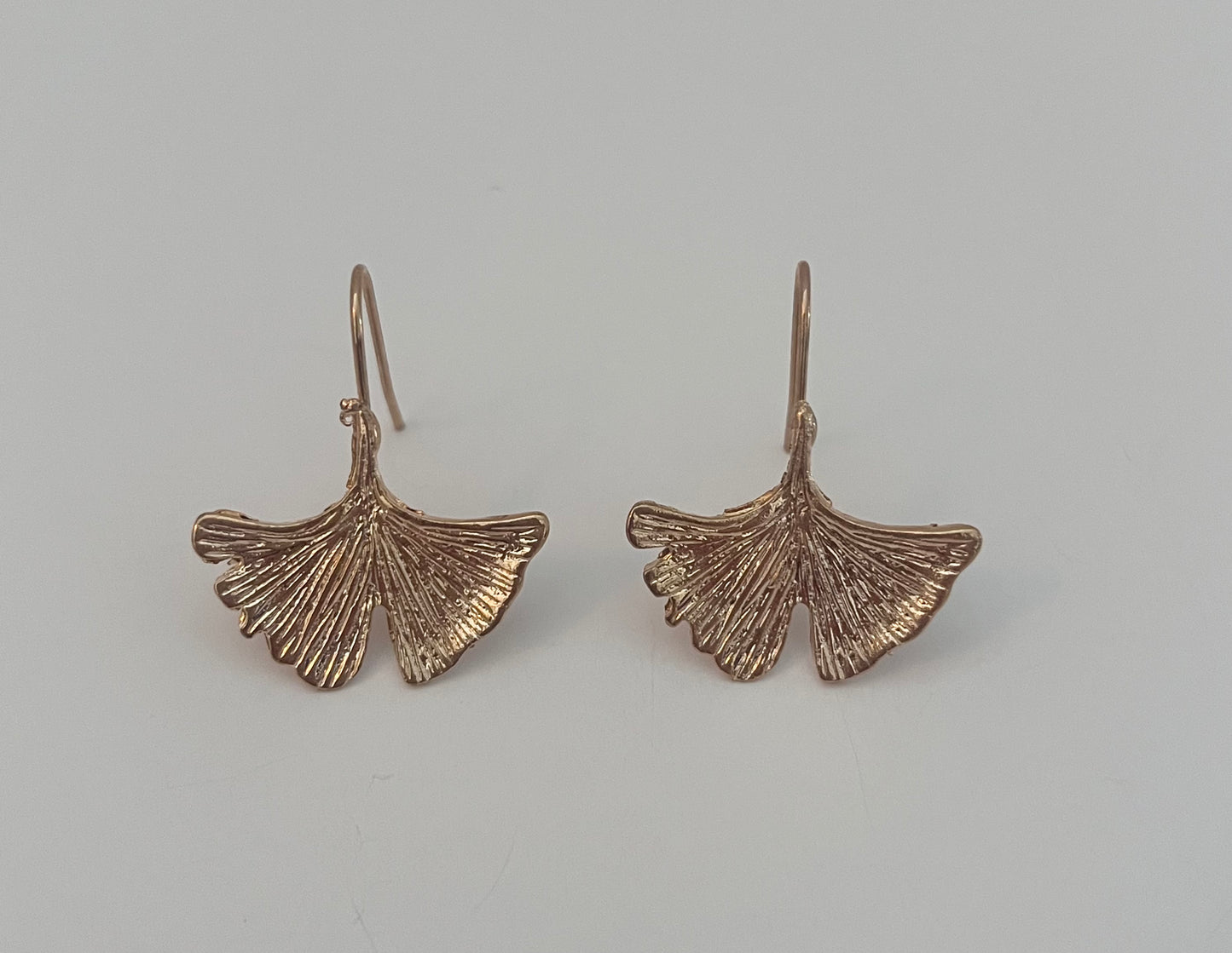 NO BRAND Gold Gingko Leaf Earrings