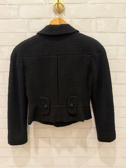 CHOCHENG LS Tweed Short Vest With Plastron/ M-IT42