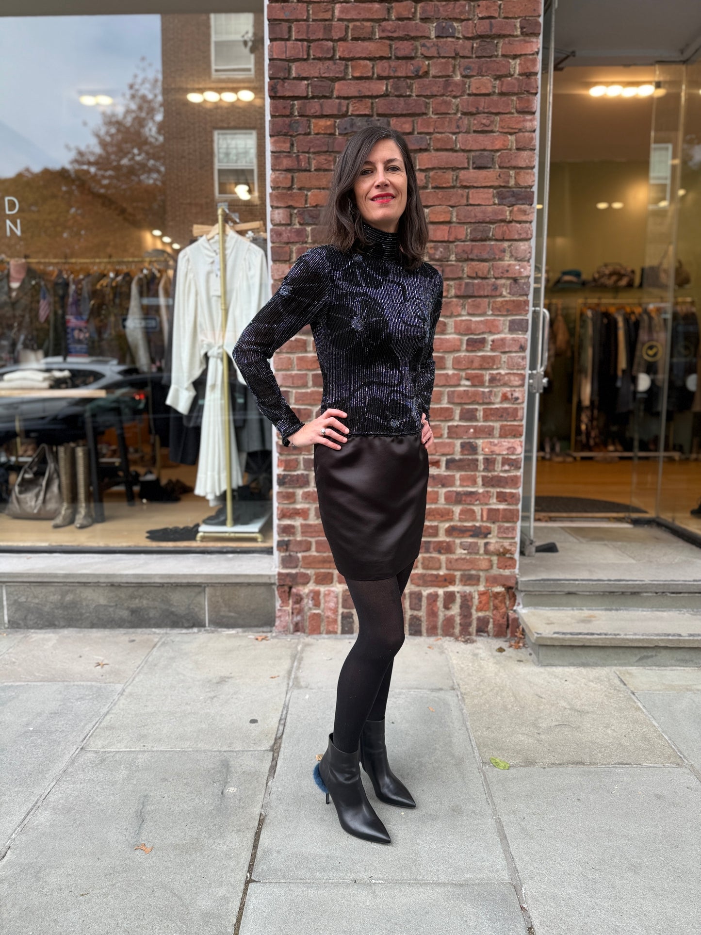 LILLIE RUBIN ls cocktail dress / S-M