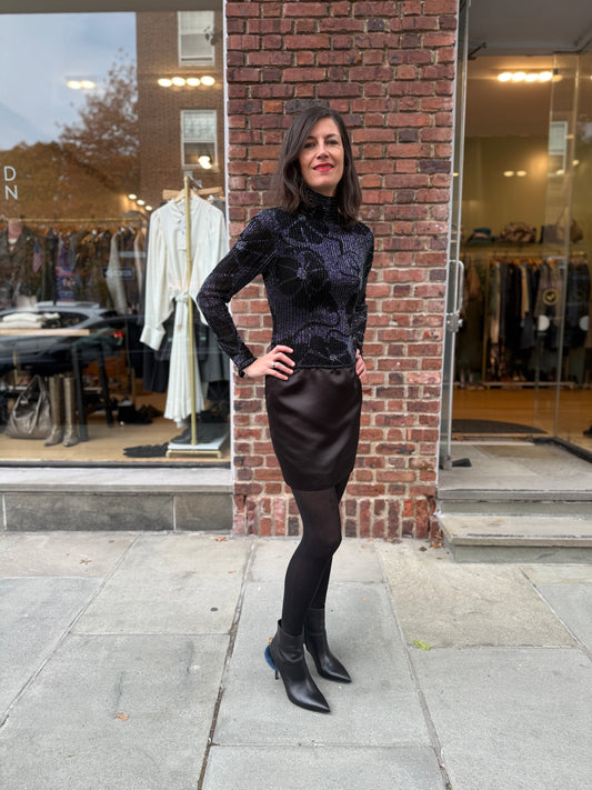 LILLIE RUBIN ls cocktail dress / S-M