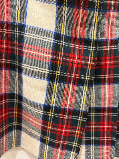 IL GUFO tartan pleated mini skirt/ 10Y