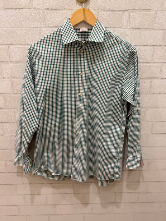 PETER ELIOTT LS Boys Shirt White & Green / 12Y