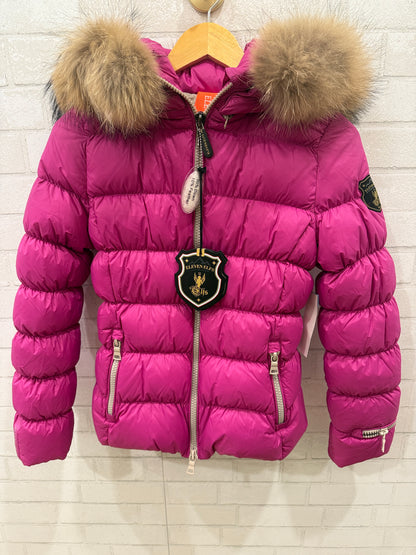 ELEVEN ELFS Girl Down Jacket with Fur / S-8Y