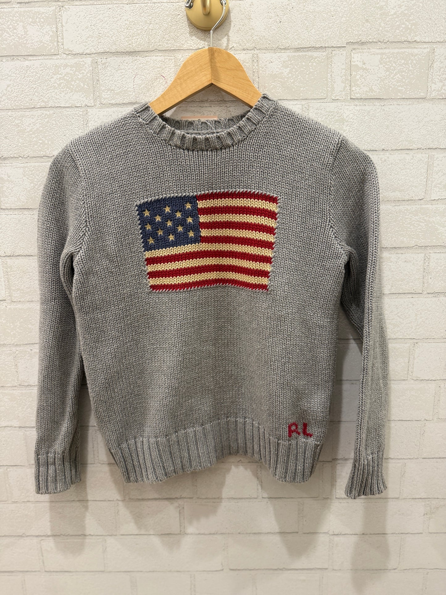 RALPH LAUREN Iconic Flag Sweater / 10Y