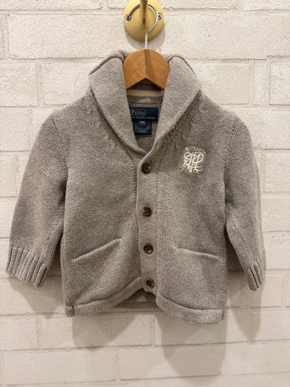 POLO RALPH LAUREN Shawl Collar Cardigan / 18M