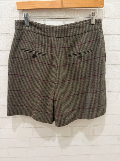 RALPH LAUREN Plaid Tweed Shorts / XS-US2