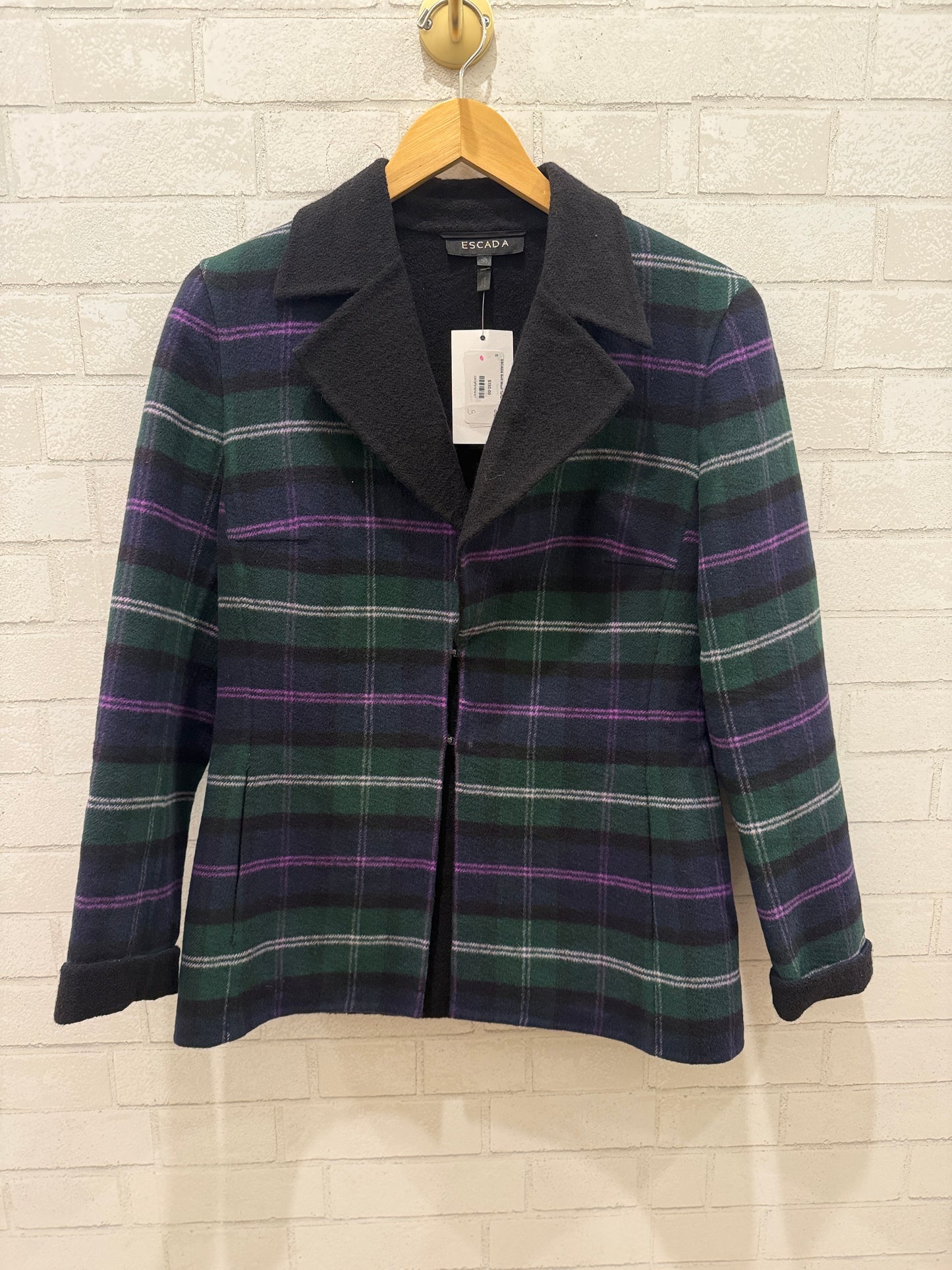 ESCADA Soft Wool Tartan Jacket / S