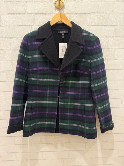 ESCADA Soft Wool Tartan Jacket / S