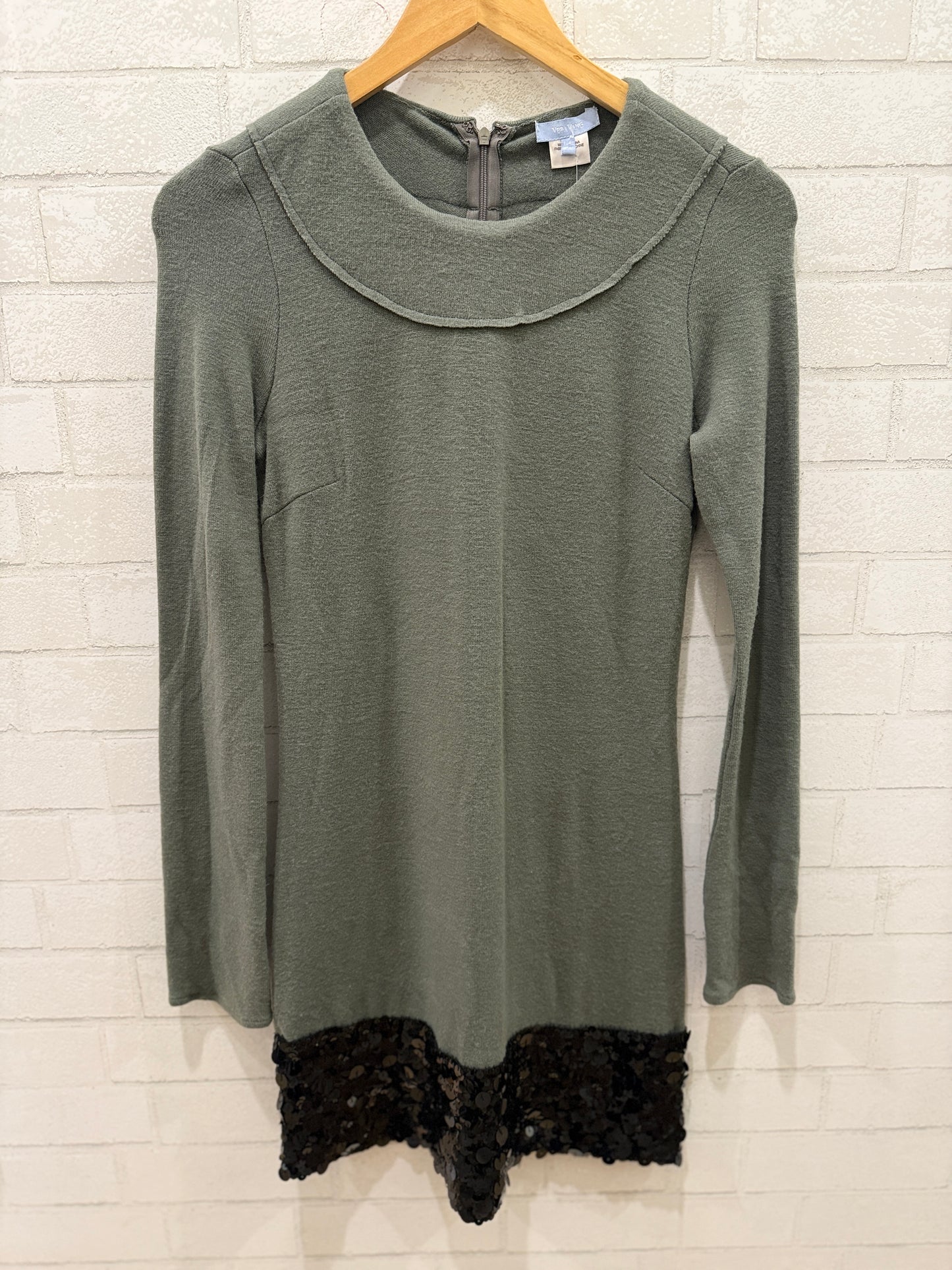 VERA WANG Sequin LS Wool Dress / M-US6