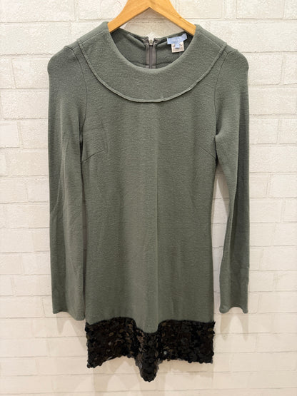 VERA WANG Sequin LS Wool Dress / M-US6