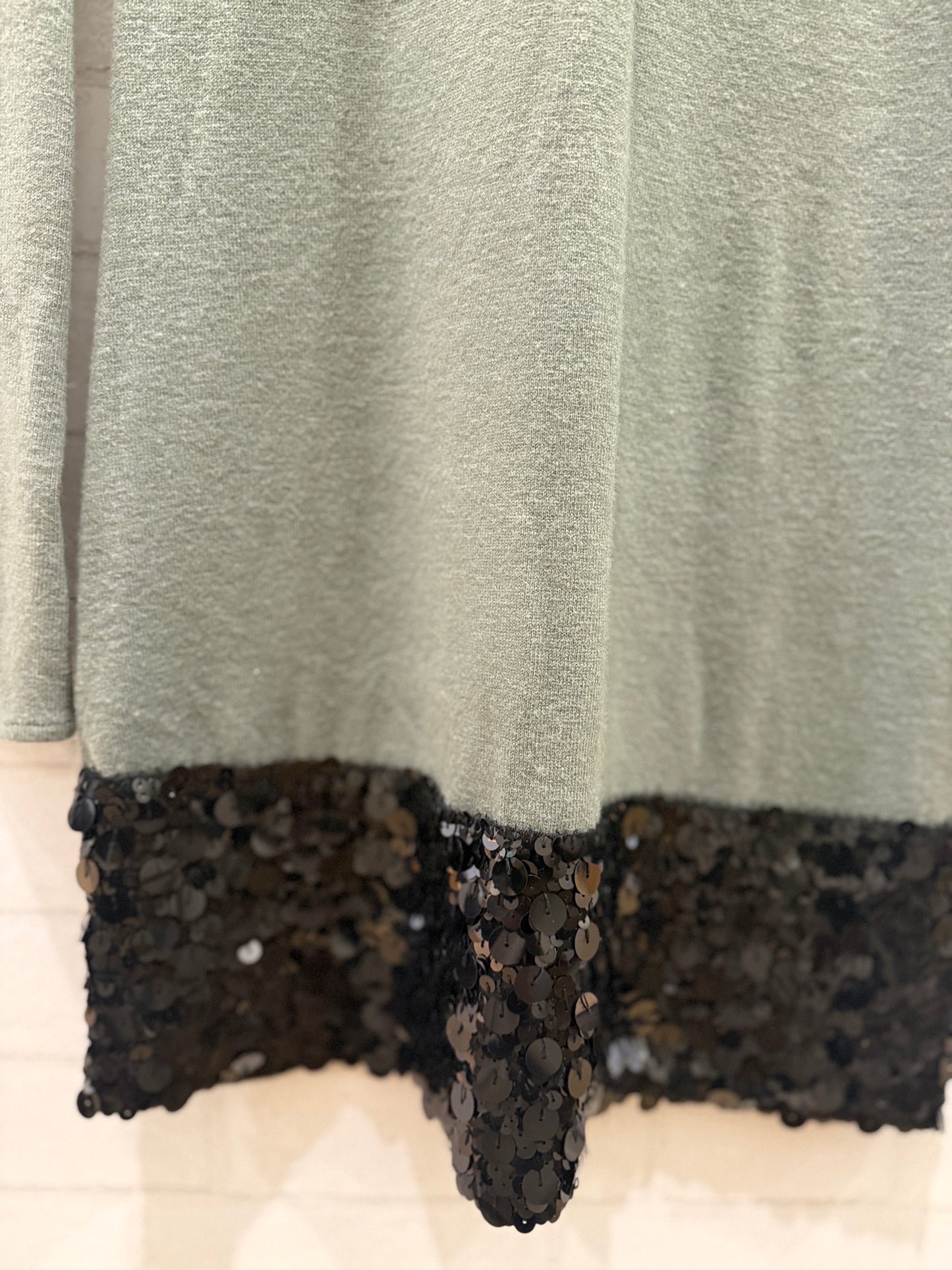 VERA WANG Sequin LS Wool Dress / M-US6