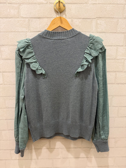 SEA NWT Ruffle Sweater / US:XS-EU:36