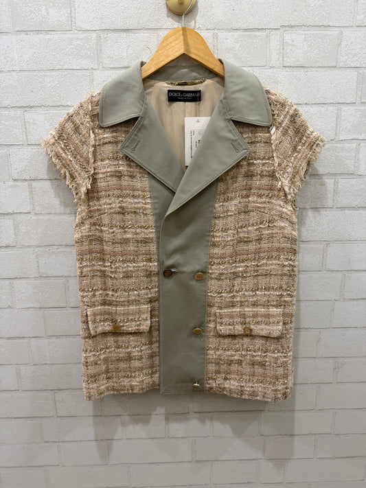 DOLCE & GABBANA Tweed Vest / M -IT44