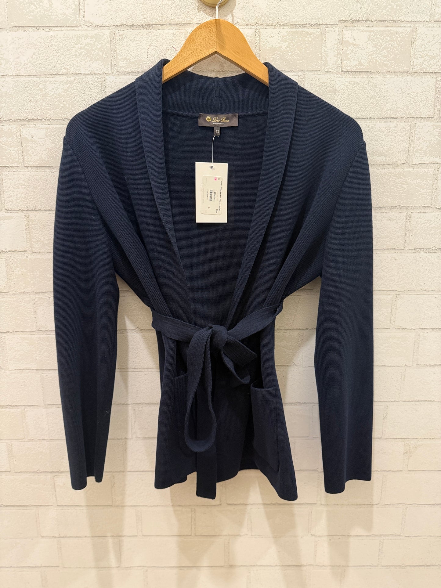 LORO PIANA Belted Cardigan / M-IT42