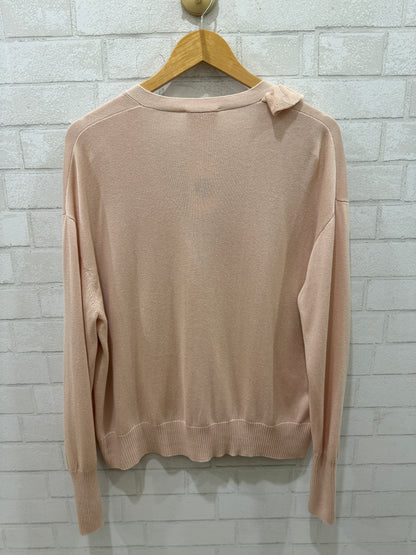 CINQ A SEPT LS Cotton Buttoned Cardigan/M