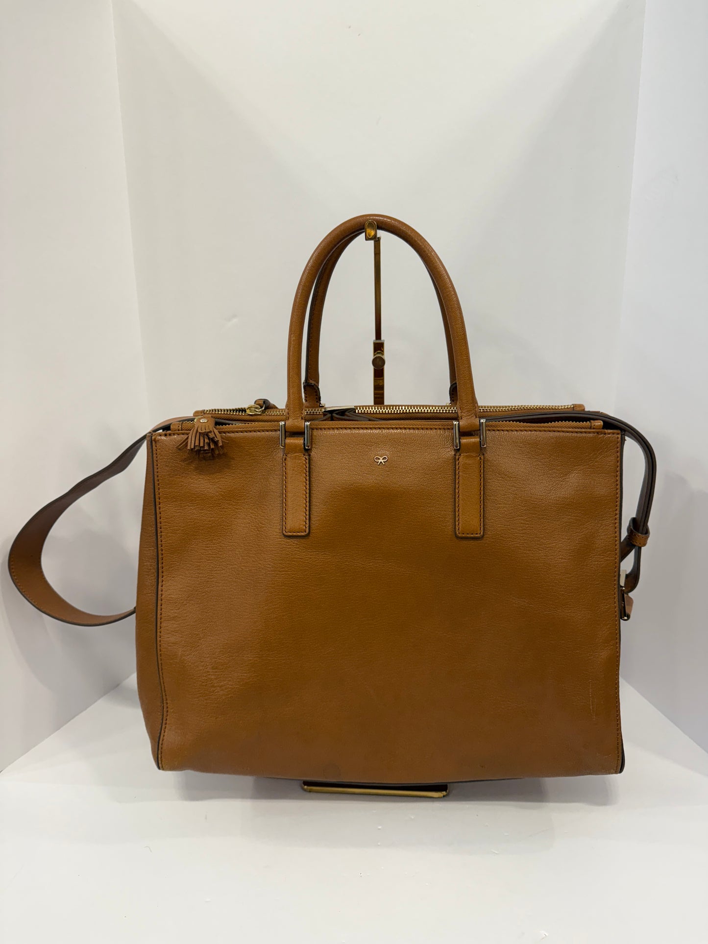 ANYA HINDMARCH Leather double Zipped Tote