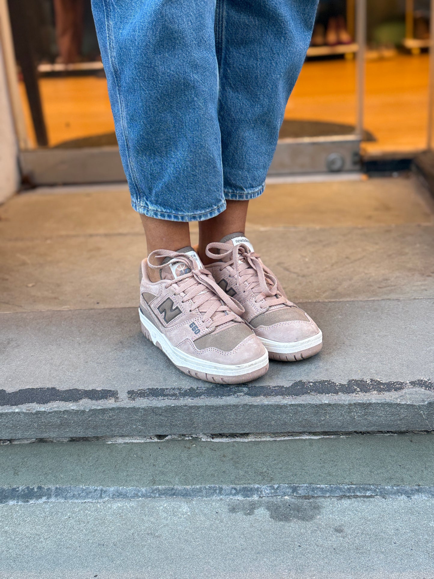 NEW BALANCE 550  Suede Sneakers/US6.5-EU37