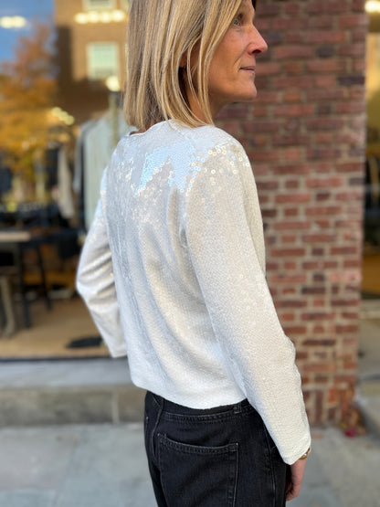 THEORY NWT Sequin Cardigan / S